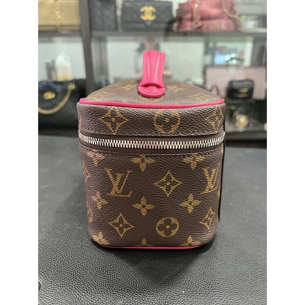 Louis Vuitton Nice Mini Canvas Bag Pink/ Monogram With Authenticity - Picture 6 of 12